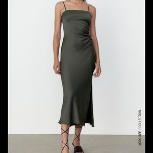 ZARA Slip Dress with Slit